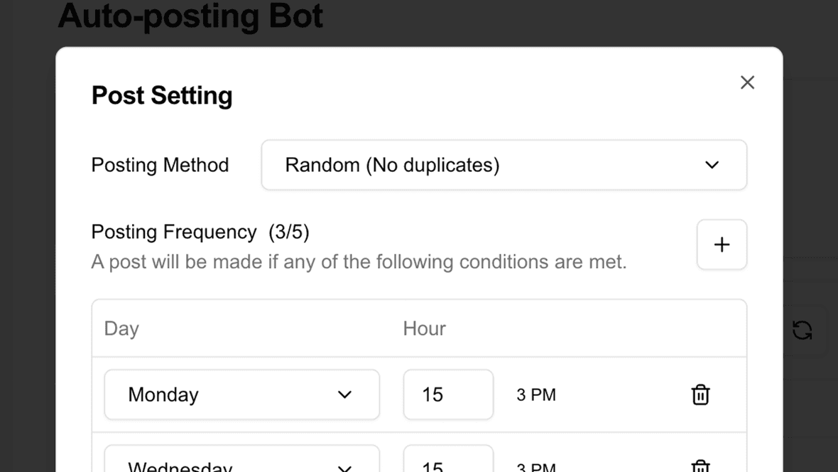 Schedule your posts