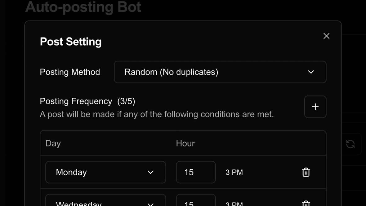 Schedule your posts